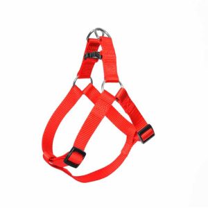 Duvo+ Nylon Step In Harness, Red[Dimension - 50-65Cm X 20Mm]
