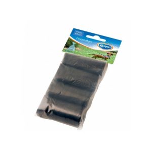 Duvo Poo Bags Rolls Black 4 x 20Pcs