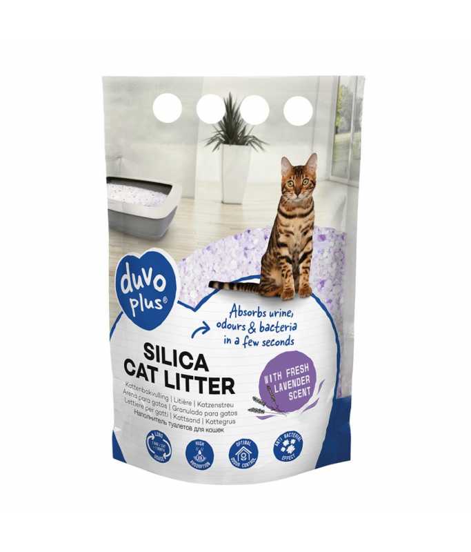 LR989003 Duvo+ Premium Silica Cat Litter 5L - Lavender - Image 1