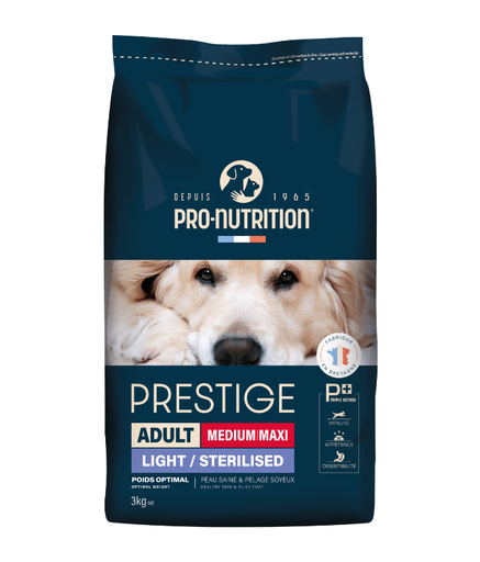 203520C4 Pro Nutrition Prestige Dog Adult Medium/ Maxi Sterilised 3Kg - Image 1