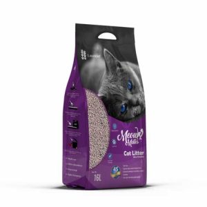 Meow Mates Bentonite Cat Litter - Lavender Scent 16L/10kg