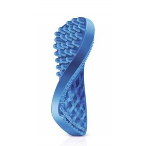 Pet+Me Soft Silicone Brush for Small Dog/Shorthair Cat/Rodents(Blue)