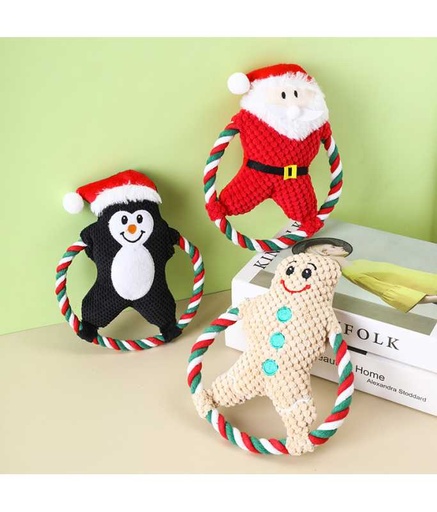 CH-160178 Seasopet Christmas Soft Ring Toy 20x17cm - Image 1