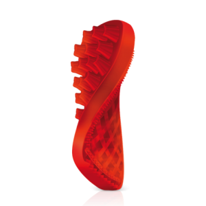 Pet+Me Firm Silicone Brush for Longhair Dog(Red)