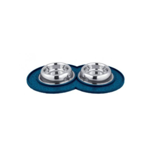 Kumar Steels Anti Spill Rubber Mat Dog Bowl[Capacity - 0.90L]
