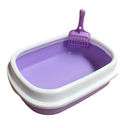PD-85273 Pado Cat Litter Tray Normal With Scoop 41x31x12cm - Purple - Image 1