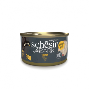 Schesir After Dark Patè For Cat - Chicken 80g (Min Order- 12 Cans)