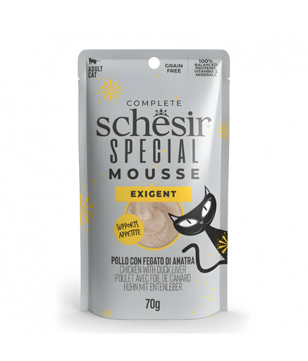SCINV21231004 Schesir Special Mousse (Exigent) For Cat - Chicken With Duck Liver 70g (Min Order- 12 Pouch) - Image 1