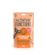 Schesir Functions Cat Pouch Digestive Topper Pumpkin With Wheat Grass 40G (Min Order- 12 Pouch)