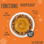 Schesir Functions Cat Pouch Digestive Topper Pumpkin With Wheat Grass 40G (Min Order- 12 Pouch) - Image 4
