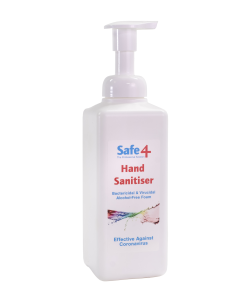 Safe4 Virucidal Foam Hand Sanitiser, - 600ml
