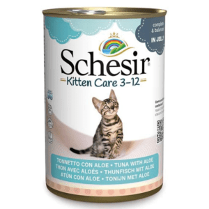 Schesir Kitten Care- Can In Jelly 3-12 Tuna with Aloe Wet Food 140g