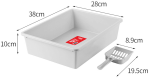 Cat Litter Tray with Scoop - Image 5
