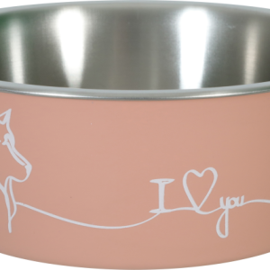 Non-Slip Love Dog Bowl - Pink 750 ml