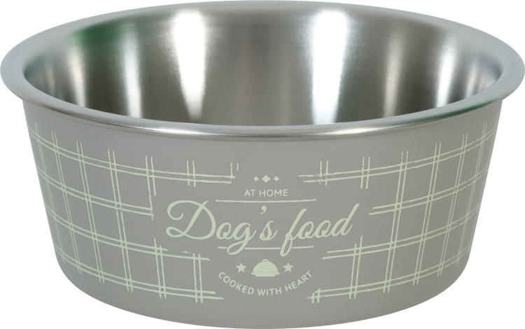download (1) Non-Slip Food Dog Bowl - Taupe 400 ml - Image 1