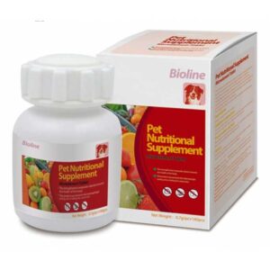 Bioline Pet Nutritional Supplement Microelement Tablets For Dogs, 160 Capsules