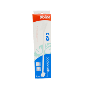 Bioline Toothbrush For Dogs Set 4Pcs