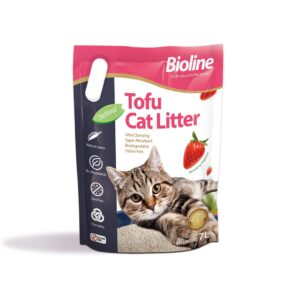 Bioline Tofu Cat Litter 7L - Strawberry Fragrance