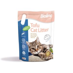 Bioline Tofu Cat Litter 7L - Baby Powder Fragrance