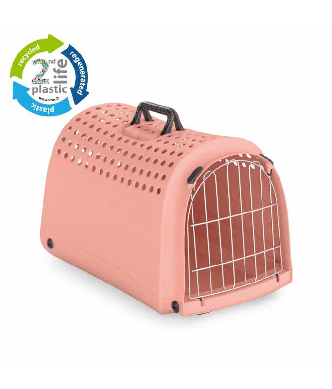 Imac Linus Second Life Plastic Carrier Imac Linus Second Life Plastic Carrier, 52.5x32x34.5cm – Coral - Image 1