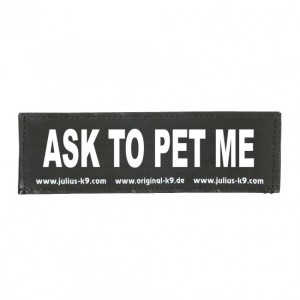 PATCH - - ASK TO PET ME PATCH - SMALL