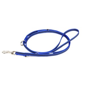 JL218GM-B-DP Color & Gray Adjustable Leash - - Blue-Gray Width 1.4 cm - Image 1
