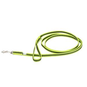 Color & Gray with handle leash - - Neon-Gray Width 1.4 cm & Length 2 Meter
