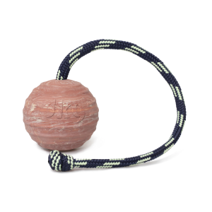 JL22JK9-BLK-70 Ball with string & knot, - 70mm dia. - Image 1