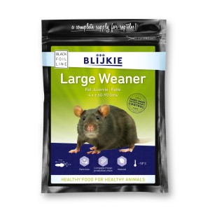 Blijkie black foil line - large weanerrat 60-90g