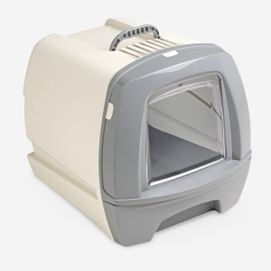 80's Cat Litter Box with Drawer - - 50 x 40 x 42 cm/Grey