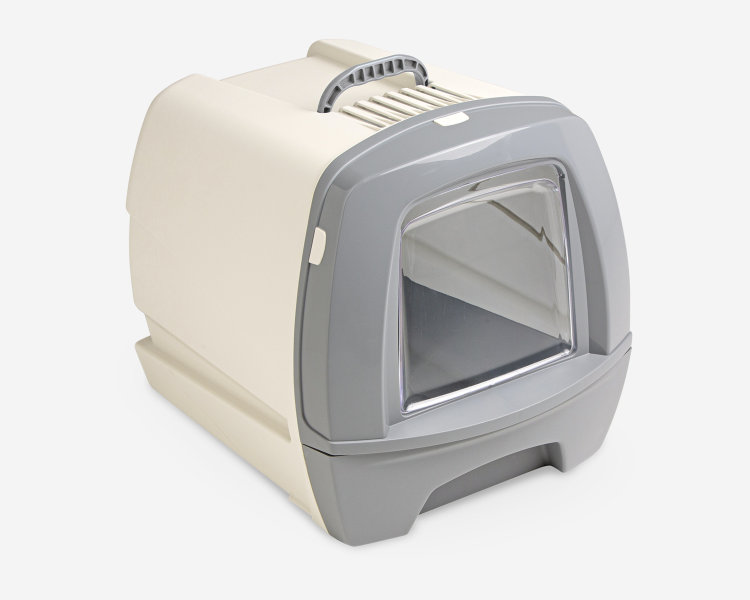 MP122001X09190 80's Cat Litter Box with Drawer - - 50 x 40 x 42 cm/Grey - Image 1