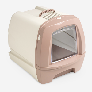 80's Cat Litter Box with Drawer - - 50 x 40 x 42 cm/Pink