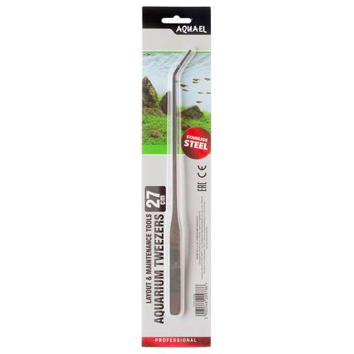 AQ245266 Aquael Professional Aquarium Tweezer Curved 27cm - Image 1