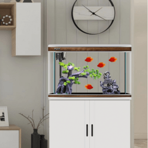Karis Perfect Aquarium with Cabinet 800x370x580mm[Color - White]