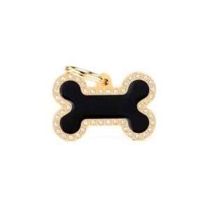 MY FAMILY OSSO GRANDE NERO GLAM GOLD