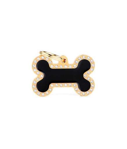BH05GMG MY FAMILY OSSO GRANDE NERO GLAM GOLD - Image 1