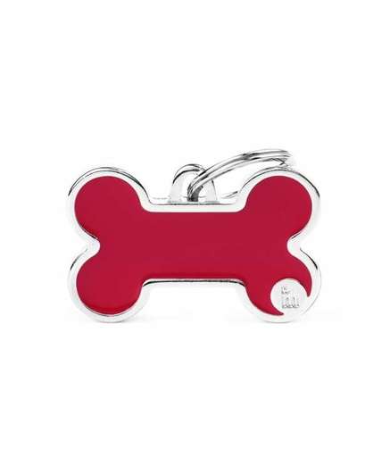 BH50RED MY FAMILY OSSO L LOGO ROSSO BASIC HANDMADE - Image 1