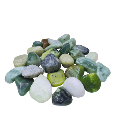 CNSTN-GN-20 Aqualife 20-30mm Polished Green Jade Stone 10kg - Image 1