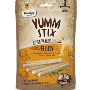 Dentalight Yumm Stix Dog Treat 50g - Chicken With Cheese