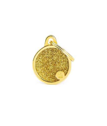 GL04SMALLGOLDN MY FAMILY CERCHIO S GLITTER - Image 1