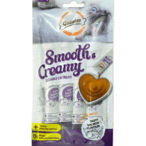 Gnawlers Smooth & Creamy Lickable Cat Treats (4pcsx15g) - Salmon Flavour