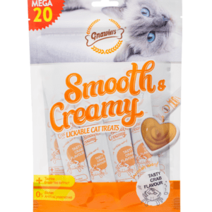 Gnawlers Smooth & Creamy Lickable Cat Treats (20pcsx15g) - Crab Flavour