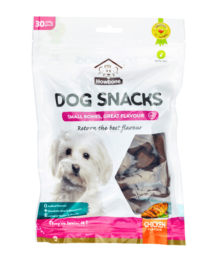 HB03075 Howbone Dog Snack -Mini Bone 270g (30pcs/pack) - Chicken Flavour - Image 1