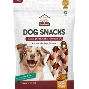 Howbone Dog Snack -Twist Braid 200g -  Chicken Flavour