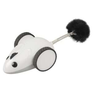 Duvo+ Race 'N Chase Mouse (App-Controlled) Cat Toy 17X7X4Cm White