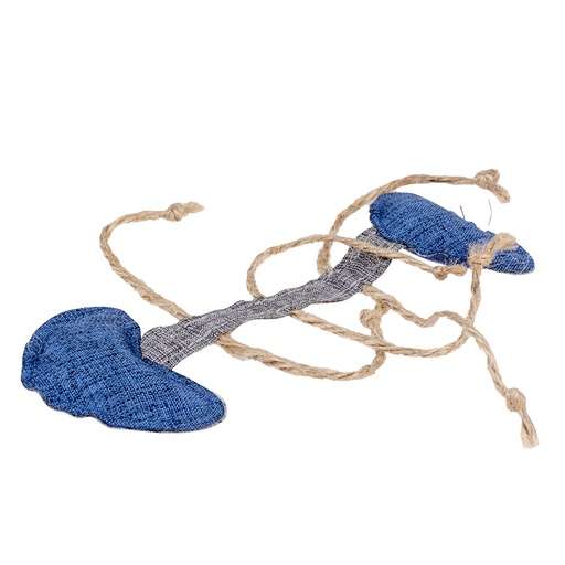 LR14625 Duvo+ ECO Navy Fish Bone & Catnip 14,5x5x1cm Multicolour - Image 1