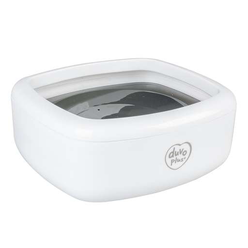 LR15252 Duvo+ Splash-Proof Drinking Bowl Square 1500Ml - 21X20X8,5Cm White/Grey - Image 1