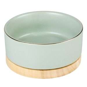 Duvo+ Feeding Bowl Stone Timber 450ml - 12,5x12,5x6cm Green