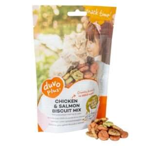 Duvo+ Chicken & Salmon Biscuit Mix For Cats 50G