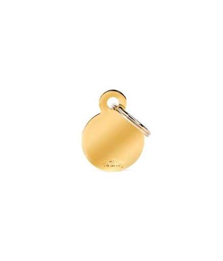 MFB12 MY FAMILY SMALL ROUND GOLDEN BRASS - Image 1